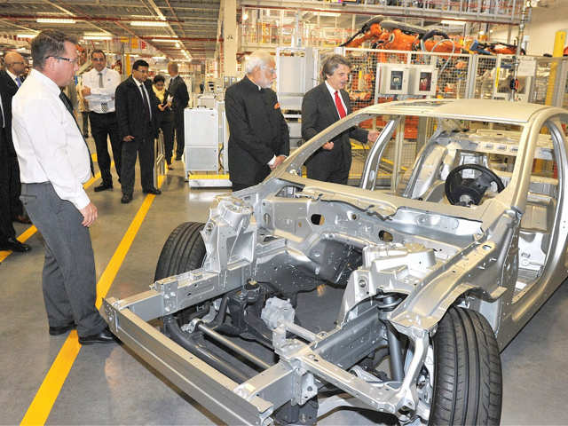 Jaguar and Land Rover factory in Solihull