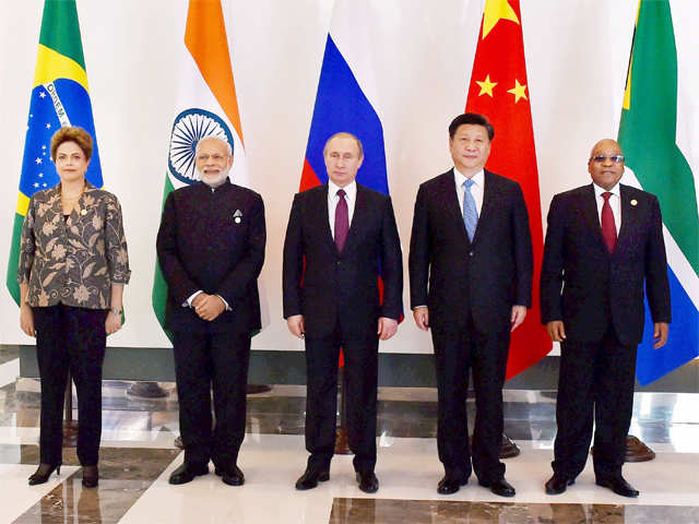 PM Modi in BRICS meeting