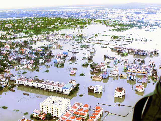 Flood affected areas of Chennai