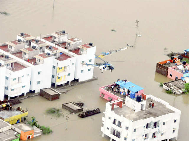 Flood affected areas of Kanchipuram District