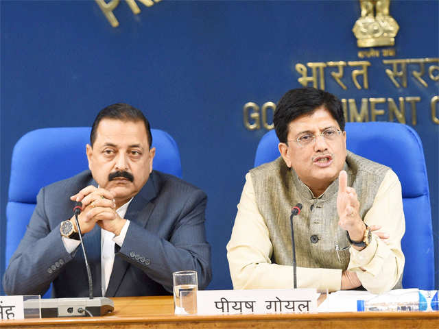 Ministers address media after Cabinet meeting at South Block