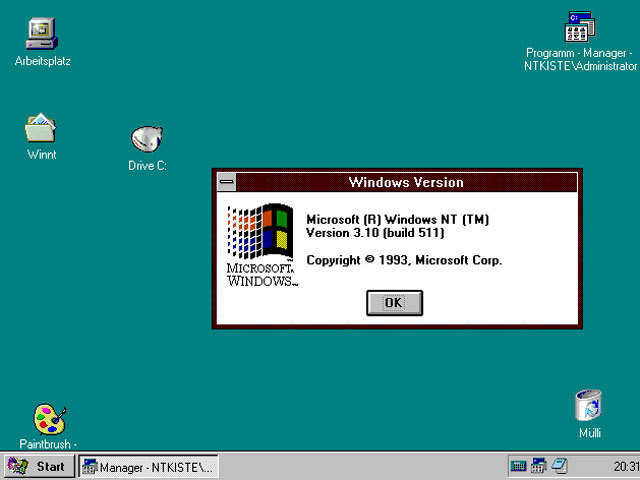 NT was 1st pure 32-Bit version of Windows