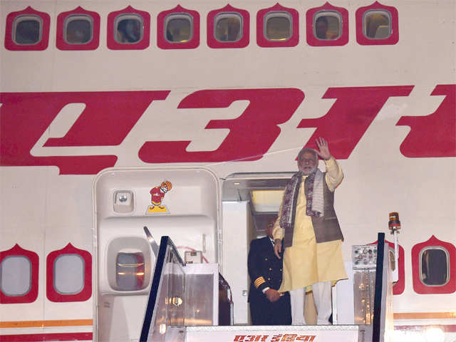 PM Modi before his departure