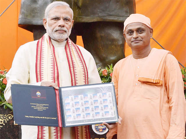 PM Modi releases stamp of Swami Vivekananda