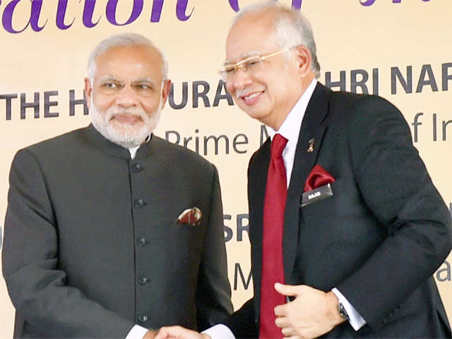 PM Narendra Modi and his Malaysian Counterpart