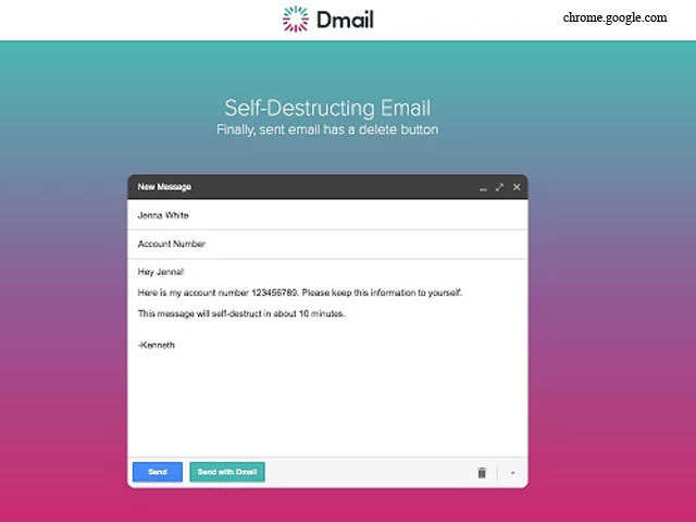 Self destructing email