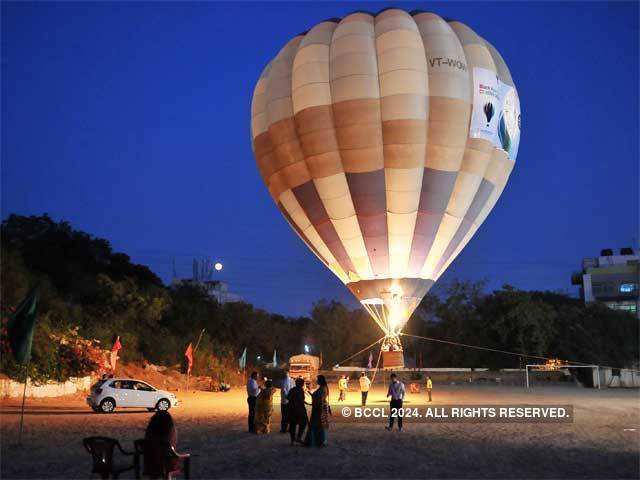 Hot air balloon display in Hyderabad