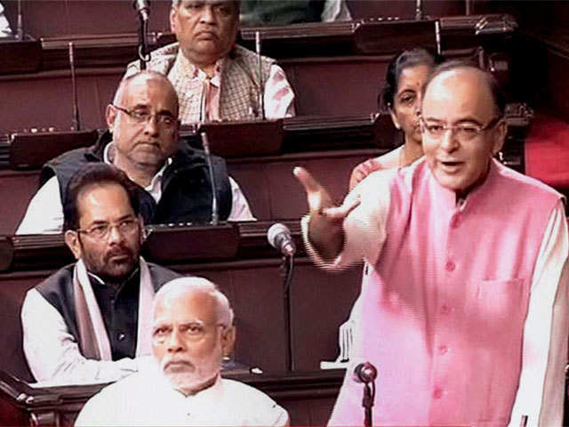 Arun Jaitley speaks in Rajya Sabha