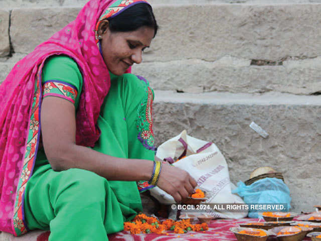 Preparing for puja