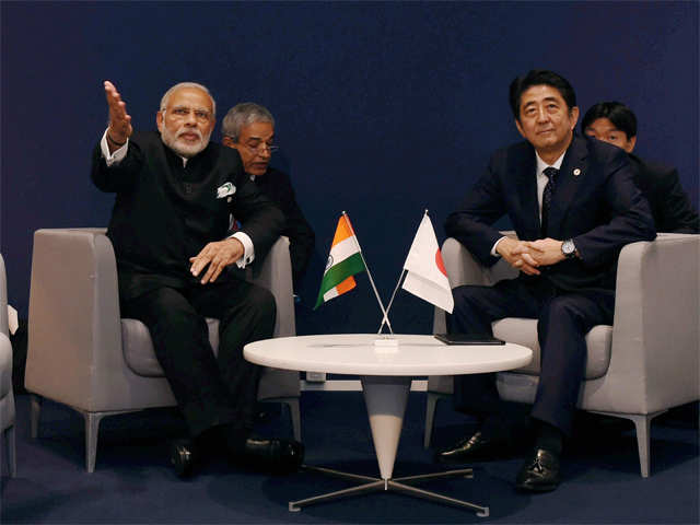 PM Narendra Modi and his Japanese counterpart