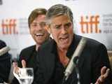 George Clooney at a news conference