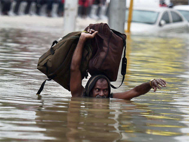Kotturpuram flooded during heavy rains