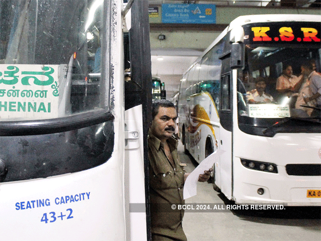 KSRTC Chennai bus gives deserted look