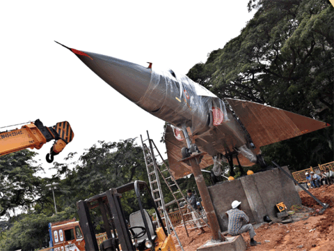Model of Tejas aircraft