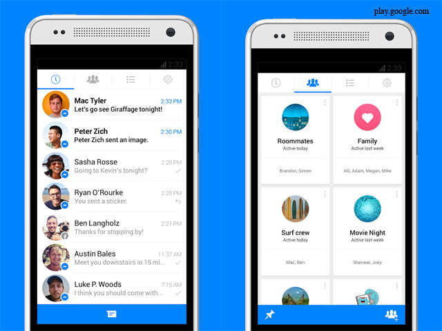 Keep in touch with friends using Messenger
