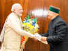 Himachal Pradesh CM Virbhadra Singh meets PM Narendra Modi