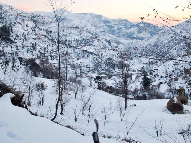Snow covered Pir Pajal Ranges
