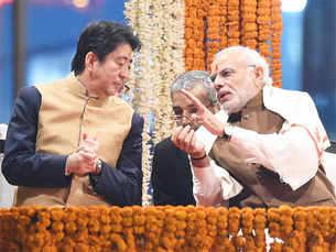 Japanese Prime Minister Shinzo Abe on three-day visit to India