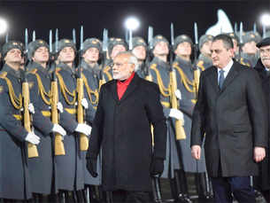 Choicest pics: PM Narendra Modi's two-day visit to Russia