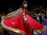 A model at the Lakme Fashion Week