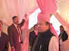 Pakistan's PM Nawaz Sharif dons pink turban gifted to him by Narendra Modi at grand-daughter's wedding