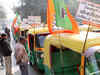 BJP workers protest over auto permit issue