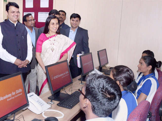 Chanda Kochhar, Devendra Fadnavis and in Mumbai