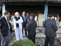 In pics: PM Narendra Modi visits Pathankot air base