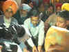Kejriwal wakes up 10 days later, visits Pathankot martyr's family