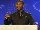 Musician Usher speaks at Clinton Global Initiative