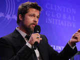 Actor Brad Pitt speaks at the Clinton Global Initiative