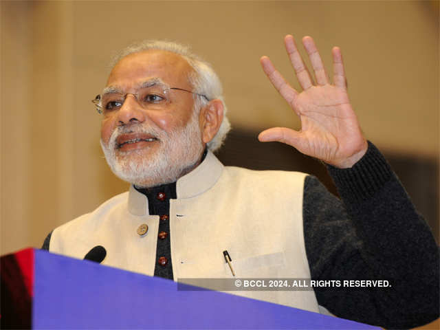 Prime Minister Narendra Modi at Vigyan Bhawan
