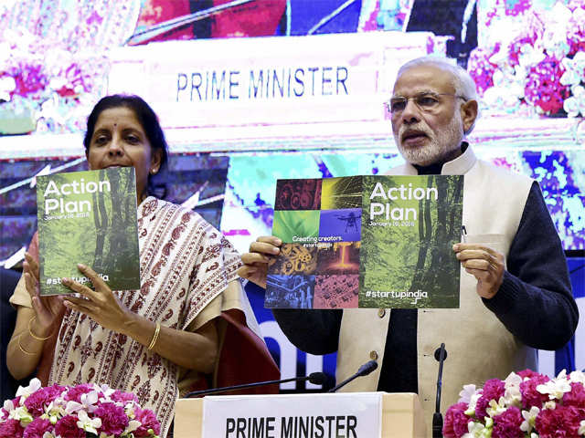 PM Narendra Modi with Nirmala Sitharaman