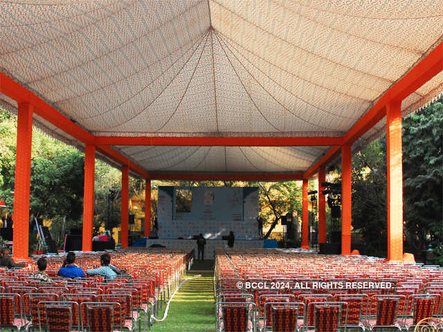 Preparations for Jaipur Literature Festival