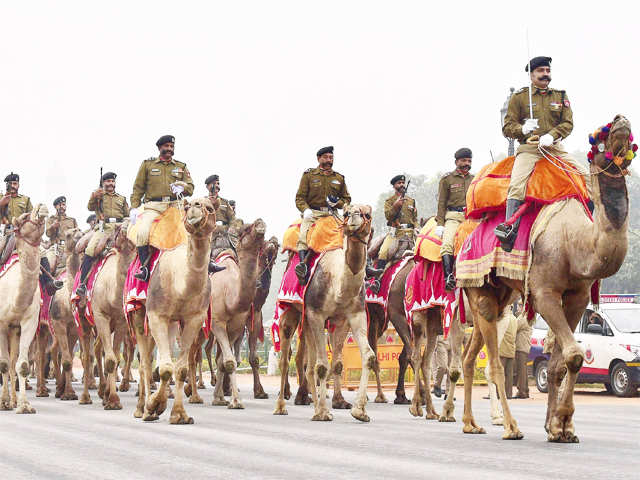 BSF's contingent on camels