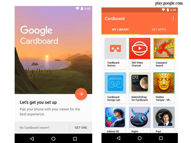 Google Cardboard app