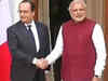 French President meets PM Modi at Hyderabad House