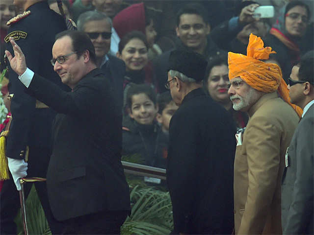 PM Narendra Modi with French President