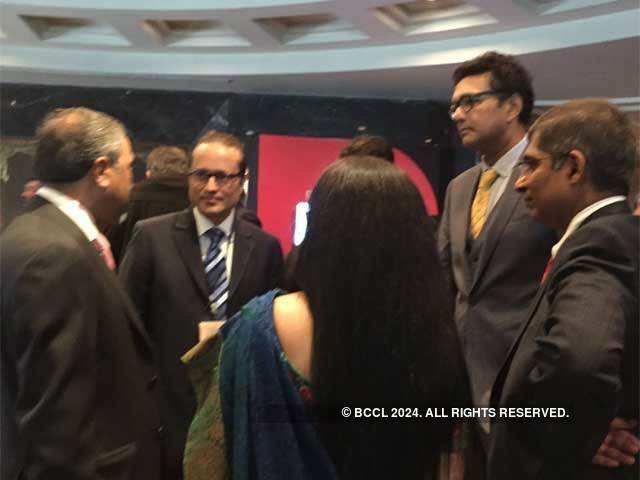 Vineet Jain with delegates