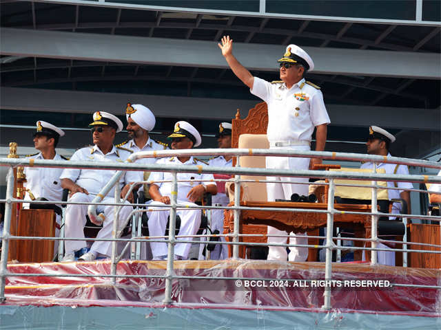 Chief of Eastern Naval Command Satish Soni reviews preparations