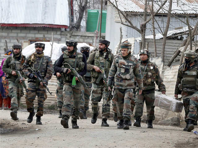 Army personnel clash with militants in Hajin