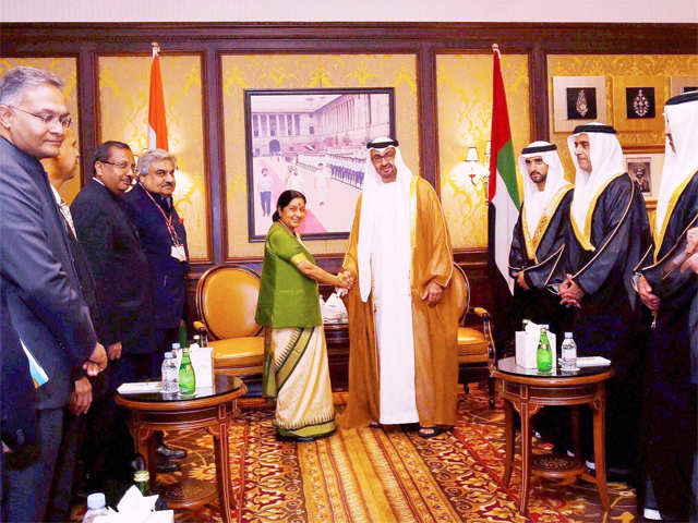 Sushma Swaraj with Crown Prince