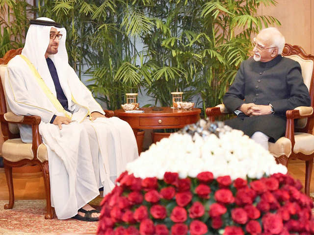Hamid Ansari with Crown Prince