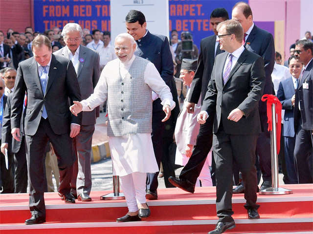 PM Modi interacts with counterparts