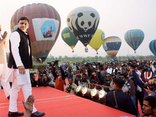 Akhilesh Yadav during the event