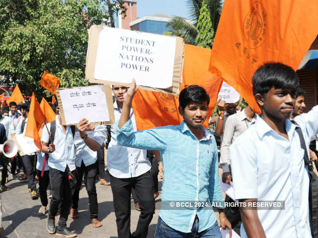 Rally by ABVP members