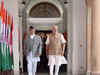 PM Modi and his Nepalese counterpart K P Sharma Oli launch Muzaffarpur-Dhalkebar power line
