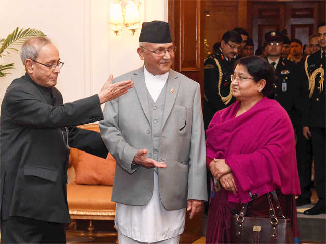 President meets Nepal PM Oli