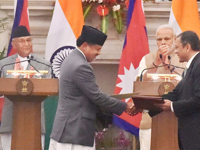 India & Nepal sign MoUs