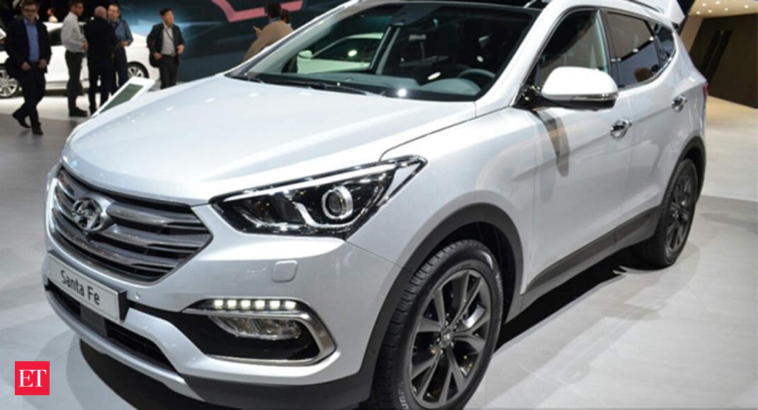 Interior 2016 Hyundai Santa Fe Facelift Showcased At Geneva